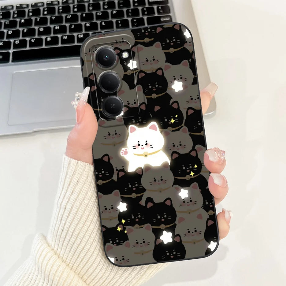 Capa para Xiaomi Redmi 15 4G e 5G | Panda e Coelho | Silicone Flexível Antichoque | Proteção Premium para Celular