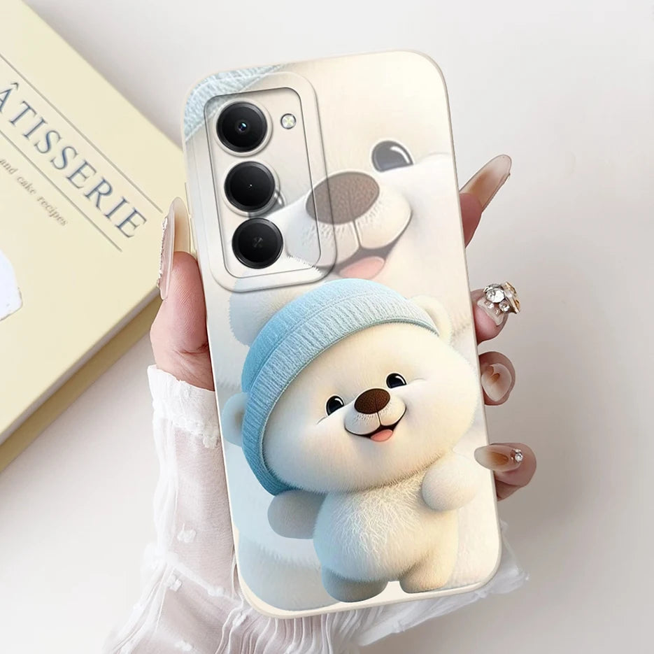 Capa para Xiaomi Redmi 15 4G e 5G | Panda e Coelho | Silicone Flexível Antichoque | Proteção Premium para Celular