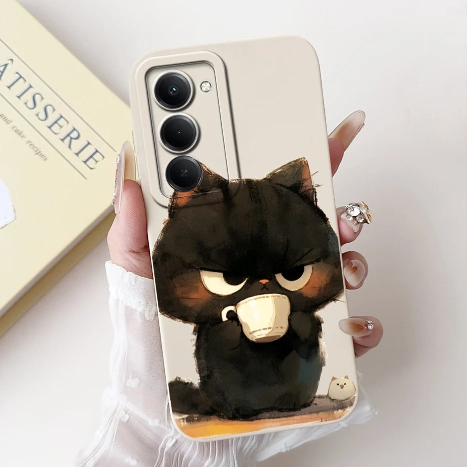 Capa para Xiaomi Redmi 15 4G e 5G | Panda e Coelho | Silicone Flexível Antichoque | Proteção Premium para Celular