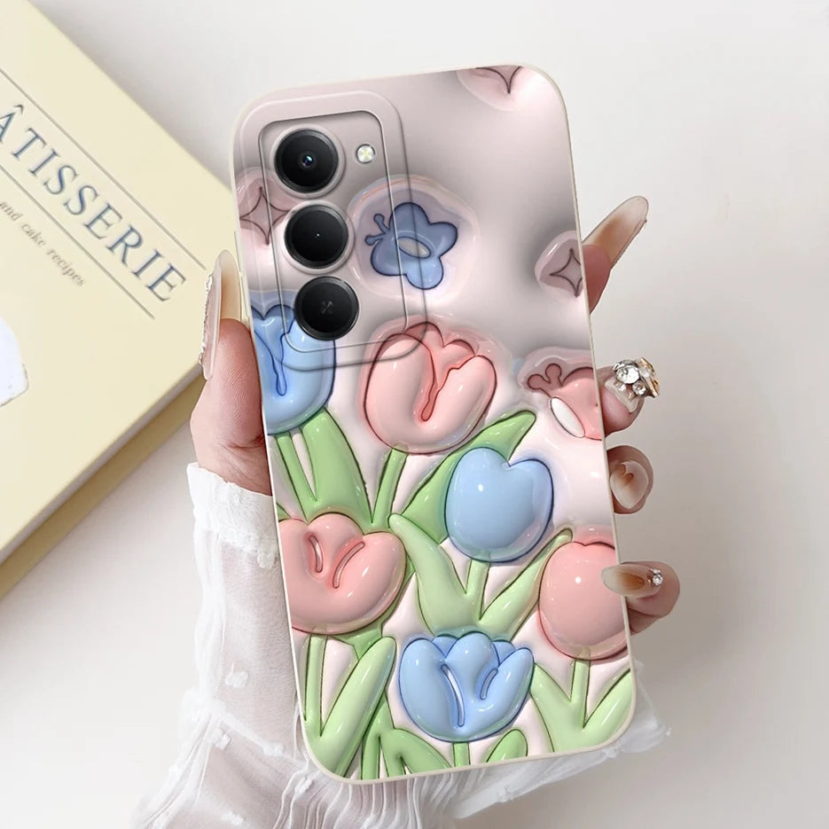 Capa para Xiaomi Redmi 15 4G e 5G | Panda e Coelho | Silicone Flexível Antichoque | Proteção Premium para Celular