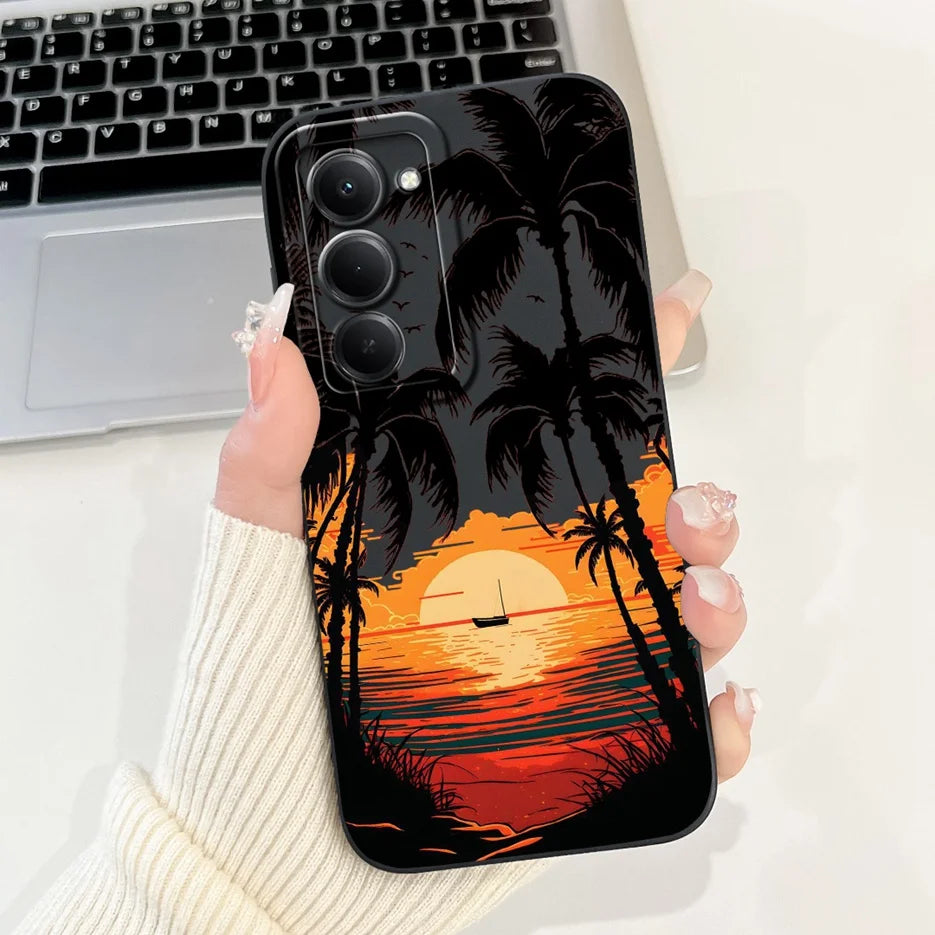 Capa para Xiaomi Redmi 15 4G e 5G | Panda e Coelho | Silicone Flexível Antichoque | Proteção Premium para Celular