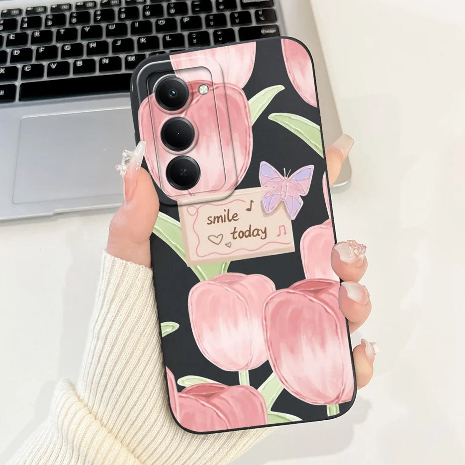 Capa para Xiaomi Redmi 15 4G e 5G | Panda e Coelho | Silicone Flexível Antichoque | Proteção Premium para Celular